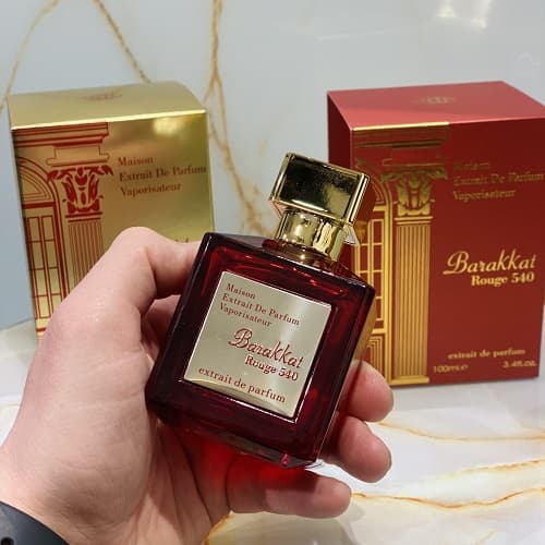 عطر ادکلن باکارات رژ 540 اکستریت د پارفوم (باکارات قرمز) فرگرانس ورد| MFK Baccarat Rouge 540 Extrait Brandini (Barakkat Rouge Extrait)حجم 100 میل(شرکتی) — تصویر ۳