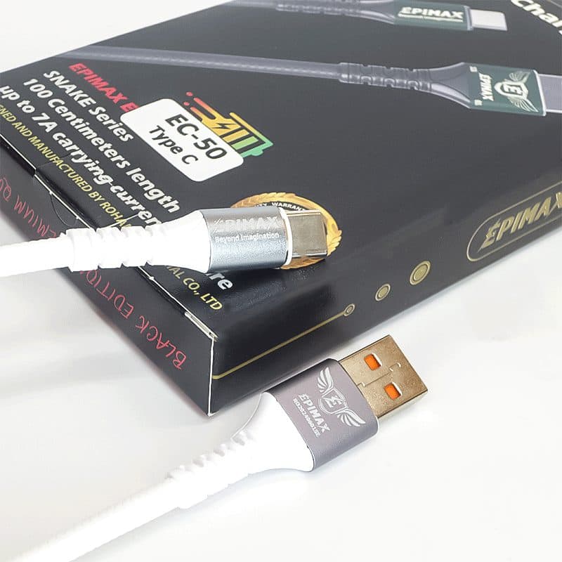 کابل شارژ اپیمکس 25 سانتی تایپ سی EPIMAX EC-50