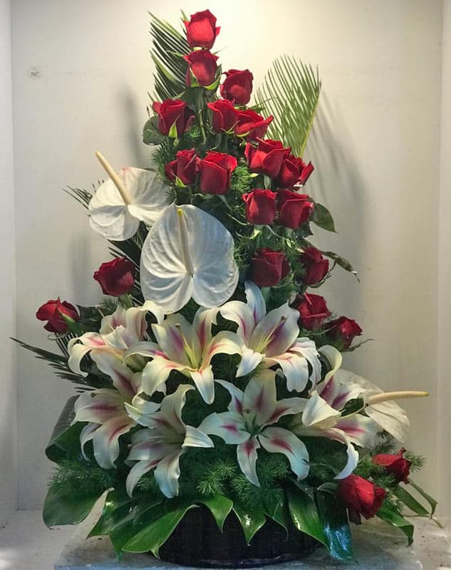 سبد گل یک طرفه کد 701