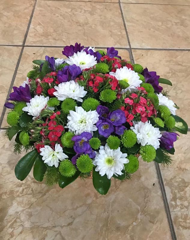 سبد گل گرد کد 679