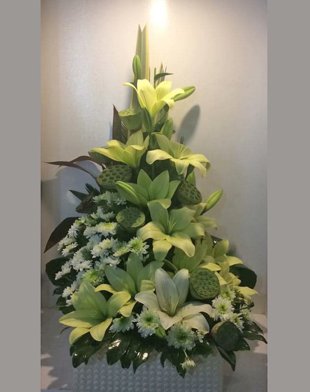 سبد گل یکطرفه کد 672