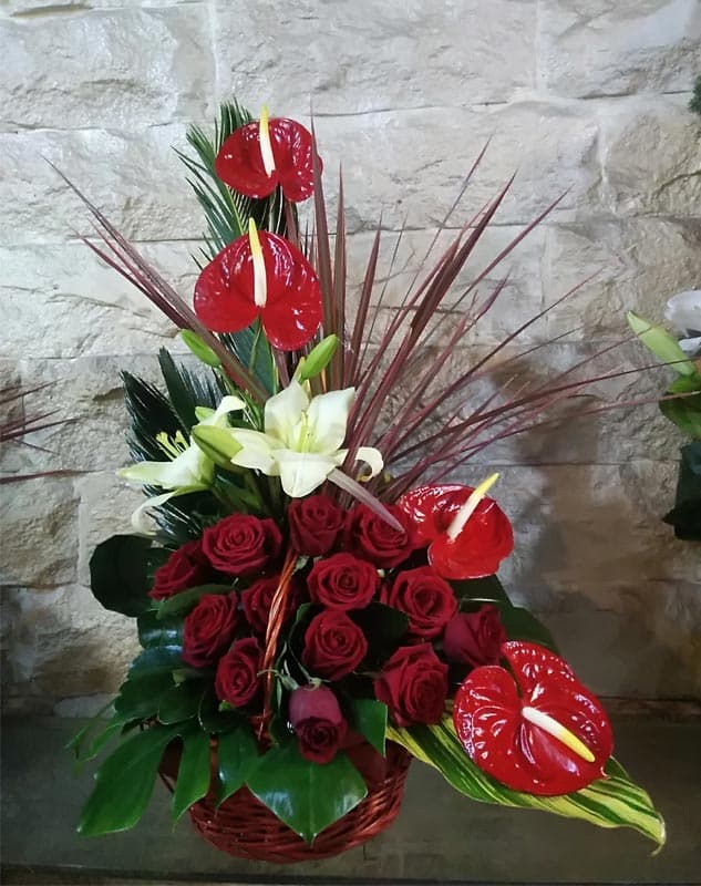 سبد گل یکطرفه کد 651