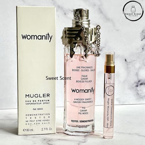 تستر ادو پرفیوم عطر و ادکلن تیری موگلر وومنیتی | Thierry Mugler Womanity EDP در حجم 10 و 80 میل(هایکپی مستر کوالیتی)