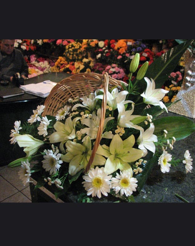 سبد گل کشکولی کد 636