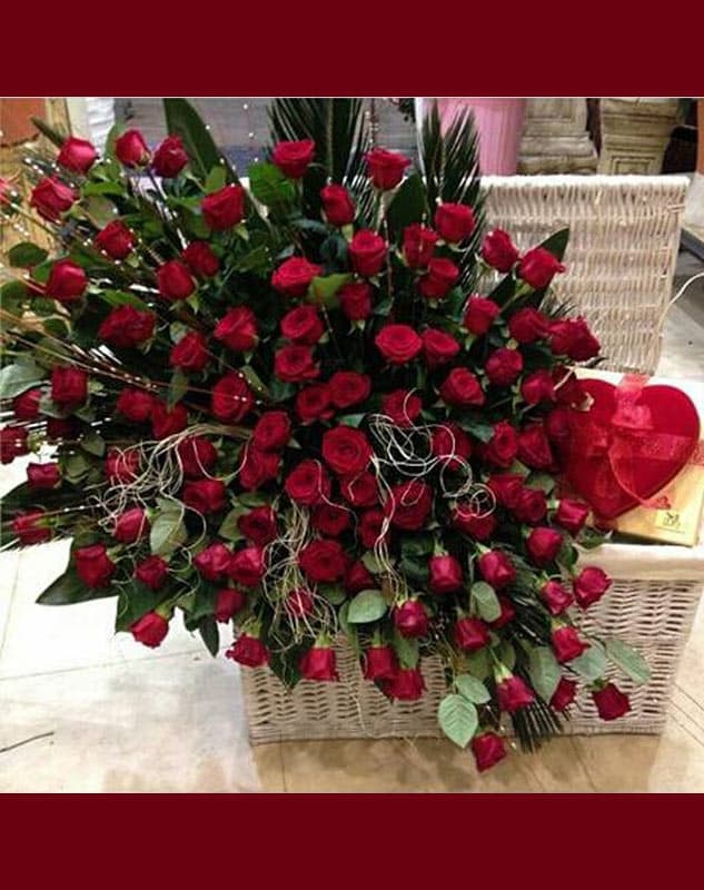 صندوقچه گل رز هلندی کد 617