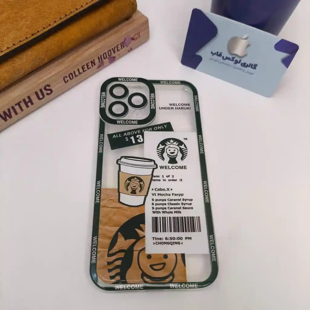 قاب Starbucks پشت شفاف 13 دلاری IPhone 12 Promax — تصویر ۲