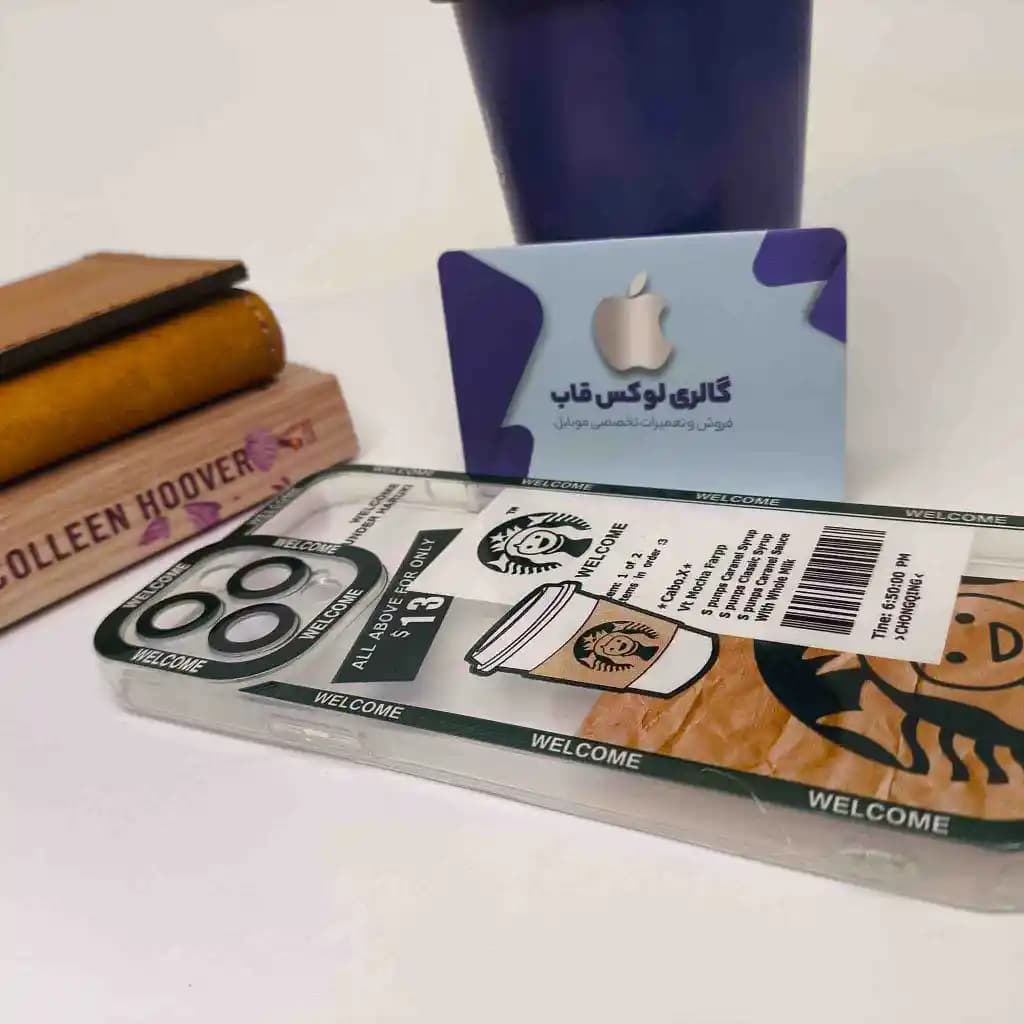 قاب Starbucks پشت شفاف 13 دلاری IPhone 12 Promax — تصویر ۴