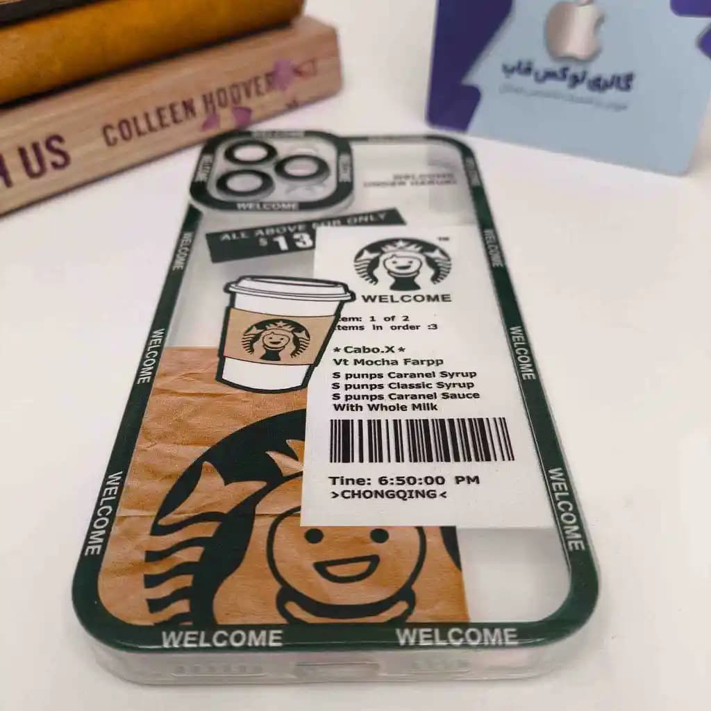 قاب Starbucks پشت شفاف 13 دلاری IPhone 12 Promax — تصویر ۳