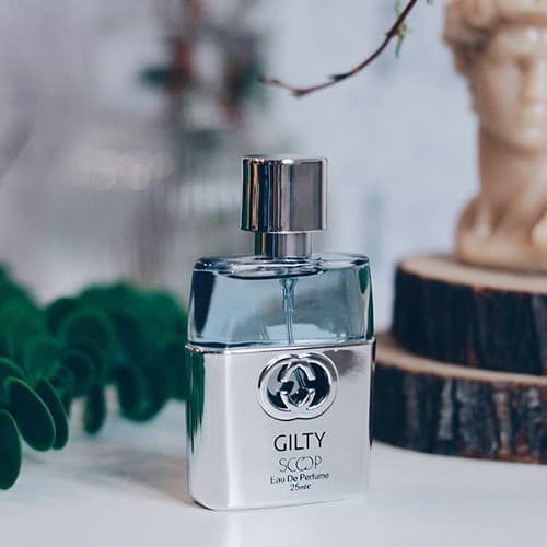 عطر ادکلن مینی گوچی گیلتی مردانه اسکوپ | Gucci Guilty Pour Homme Scoop حجم 25 میل — تصویر ۳