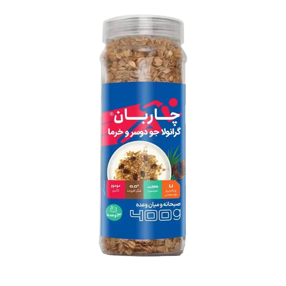 گرانولا جو دوسر و خرما