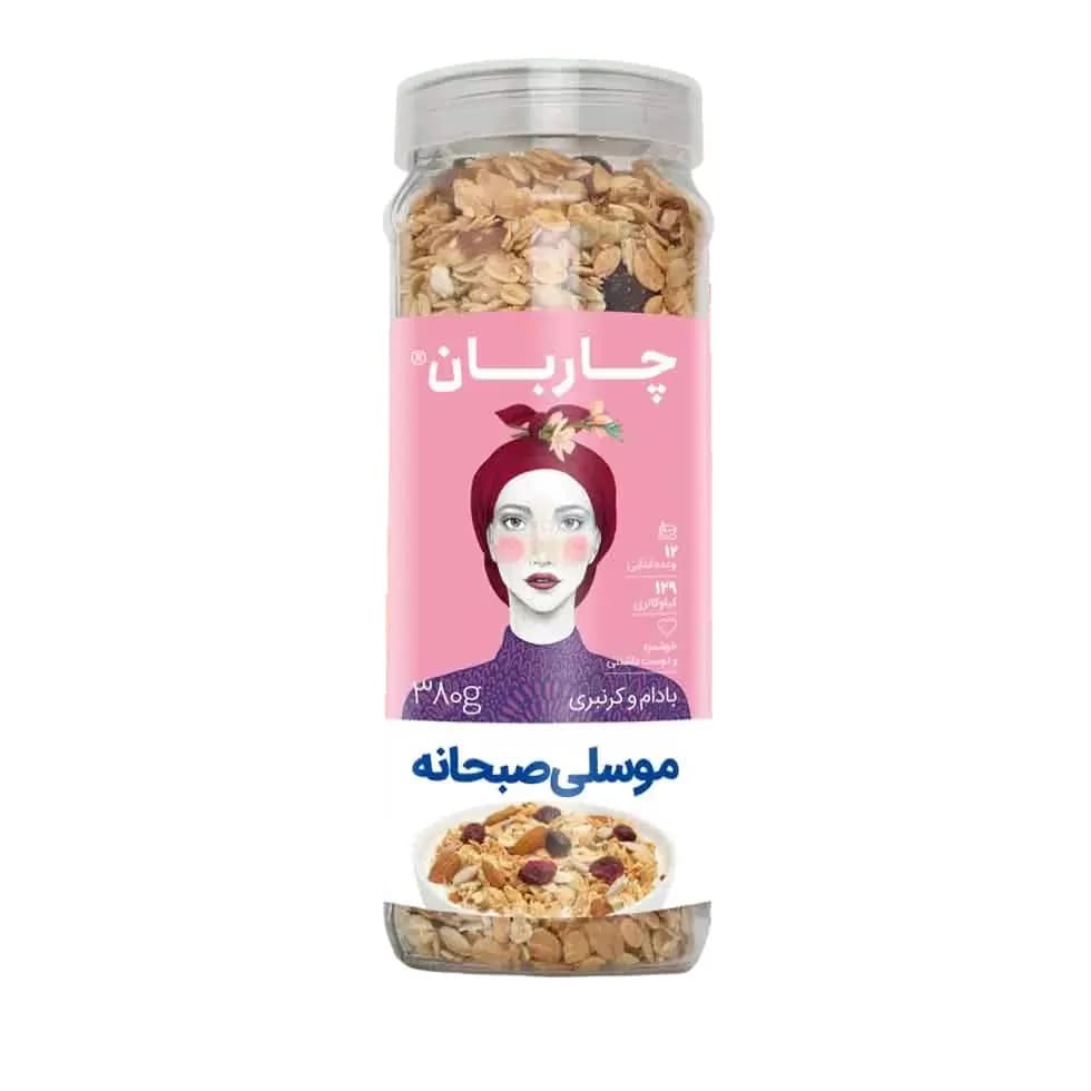 گرانولا بادام و کرنبری چاربان
