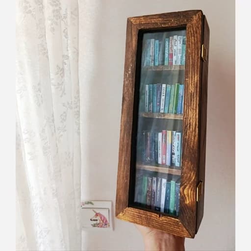 کتابخانه چوبی دستساز مینیاتوری مبلمان اورلین مدل 967575