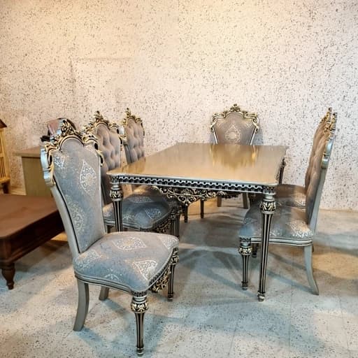 میز ناهارخوری 8 نفره خاطره مبلمان اورلین مدل 959274