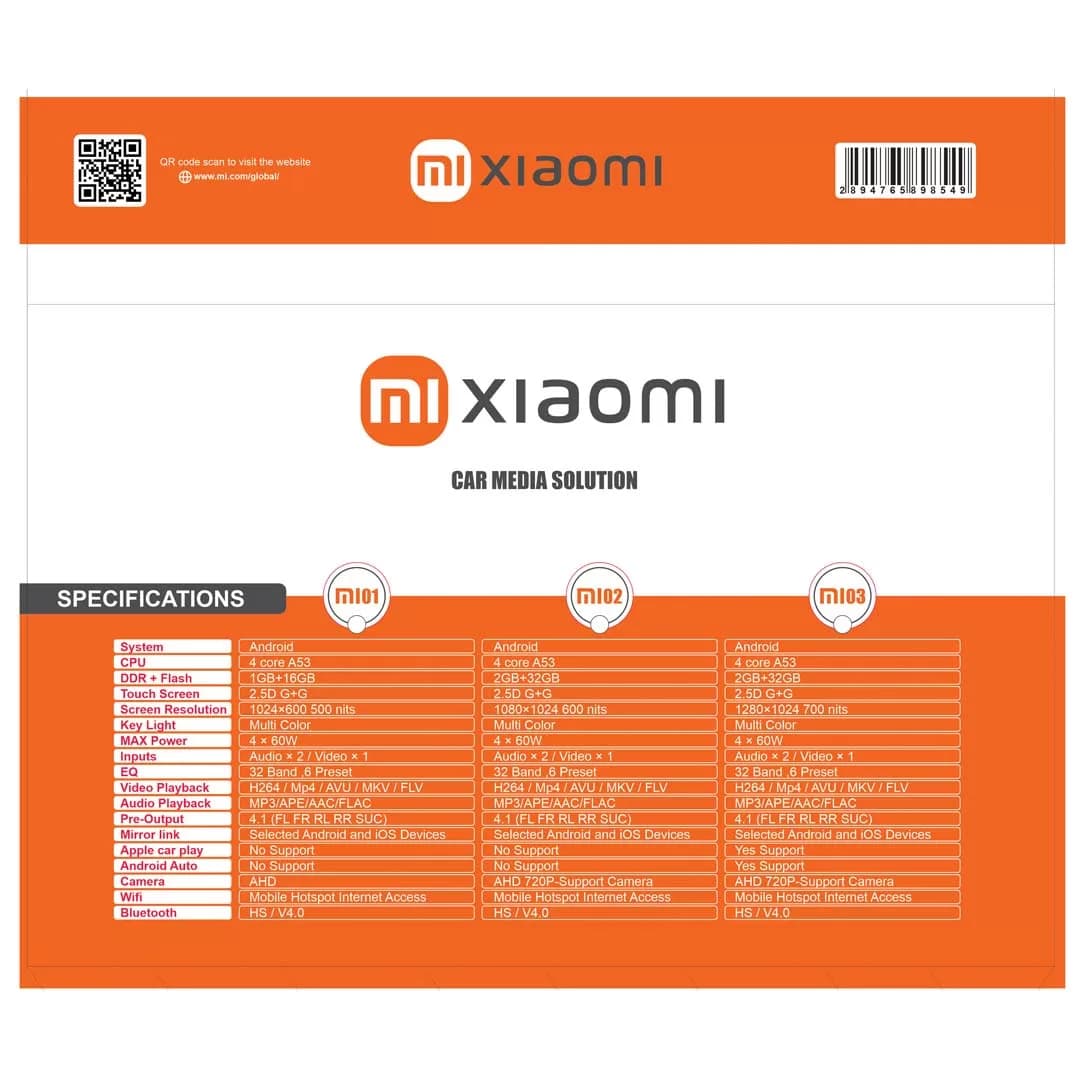 مانیتور مزدا 3 برند شیائومی مدل Mi 3 اورجینال — تصویر ۳