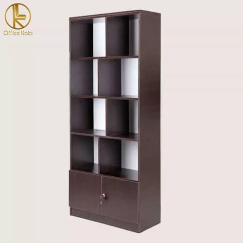 کتابخانه و شلف دیواری و جا پرونده ای چوبی برند مبلمان اورلین مدل 967493 — تصویر ۴