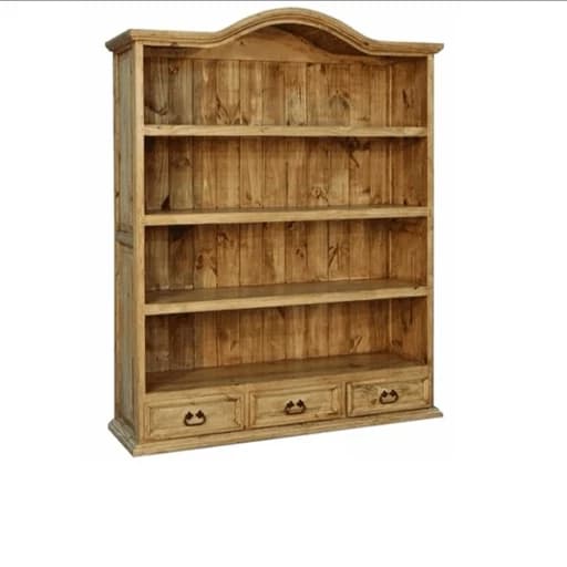 کتابخانه چوبی چهار طبقه کشودار. ارسال بصورت مبلمان اورلین مدل 967484