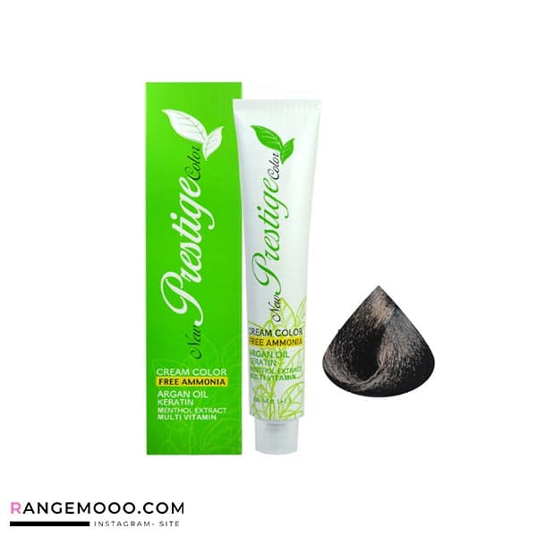 رنگ مو پرستیژ گیاهی شماره 4.1 رنگ قهوه ای خاکستری