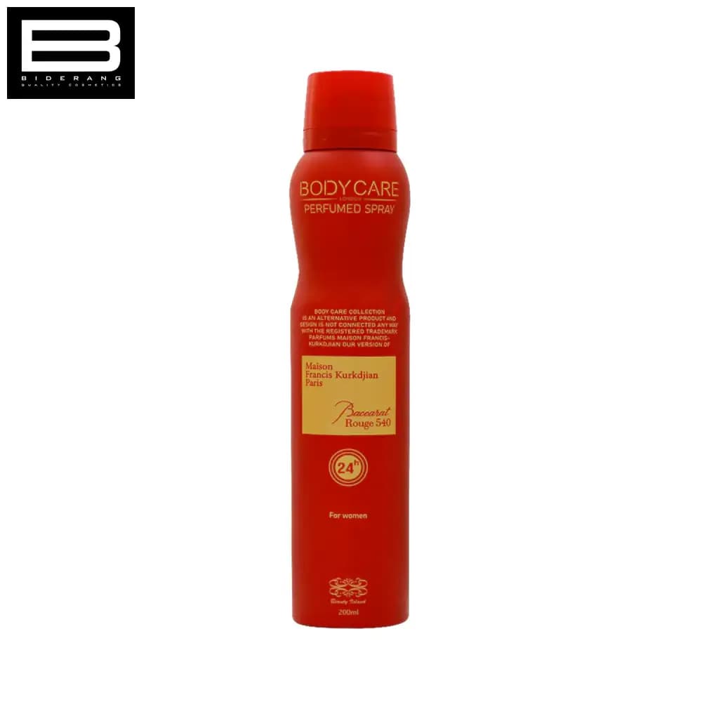 اسپری بدن باکارات رژ بادی کر حجم 200ml