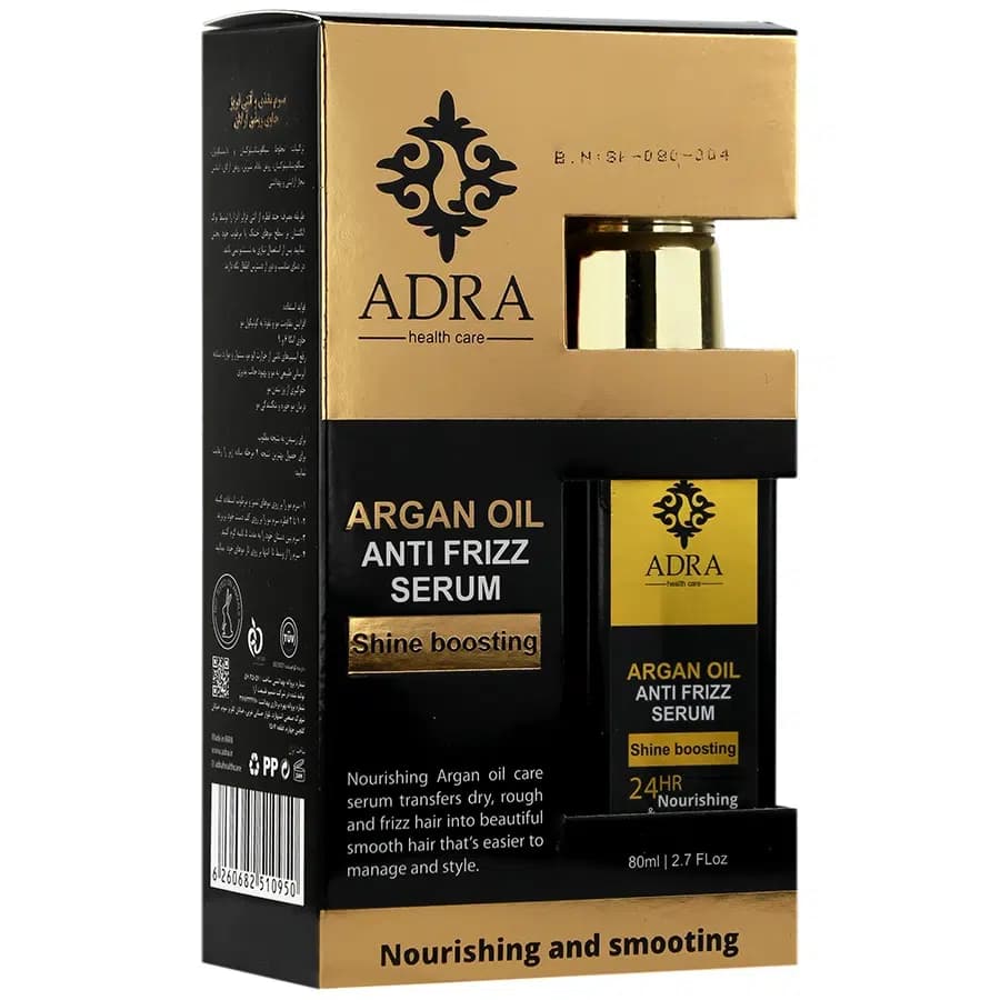 سرم مغذی و آنتی فریز روغن آرگان آدرا 80 میل — تصویر ۲