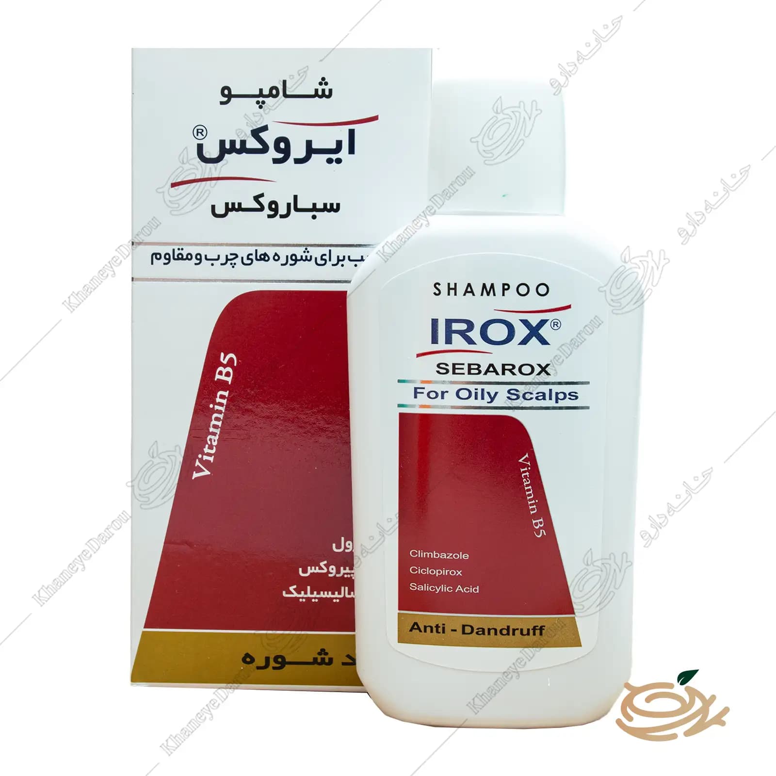 شامپو ضد شوره سباروکس ایروکس مناسب مو چرب
