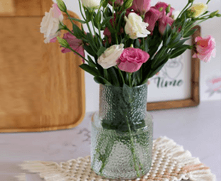 گلدان شیشه ای گلوریا