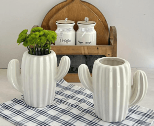 گلدان سرامیکی کاکتوس