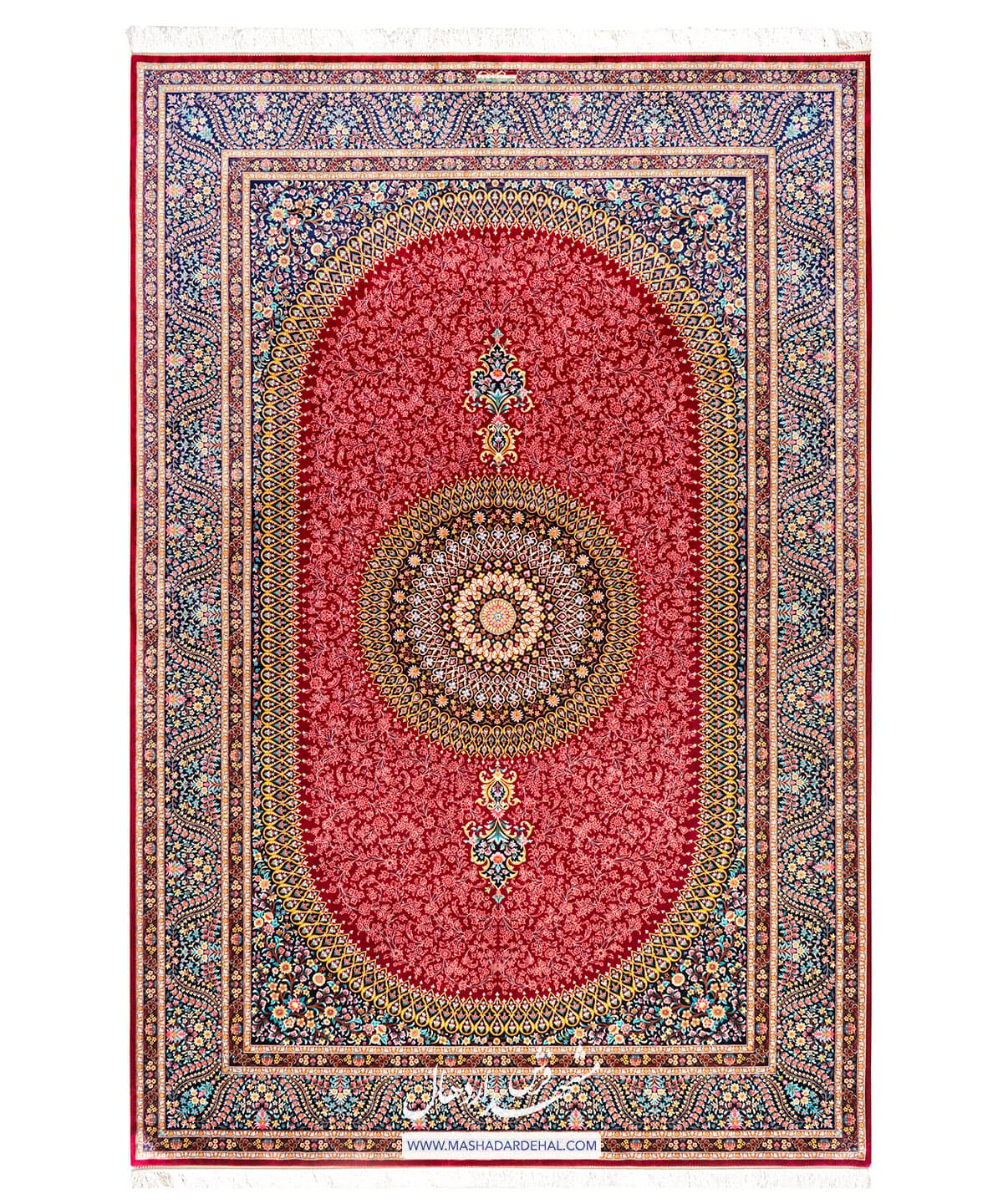 فرش ماشینی کلاسیک ارغوانی کد 088