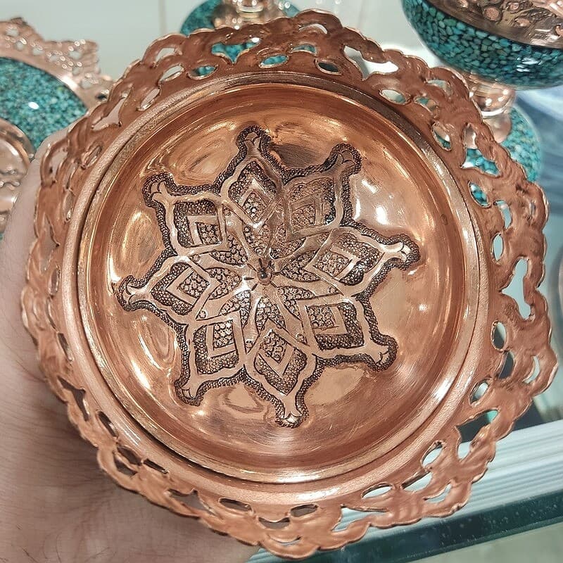 سرویس هفت سین فیروزه کوبی 10 تکه مدل 50 — تصویر ۳
