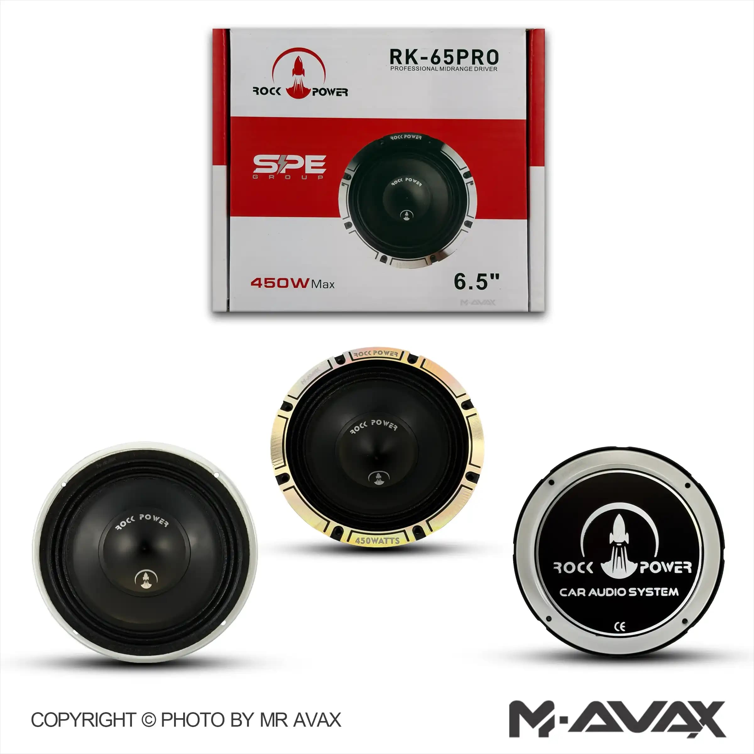 میدرنج 6.5 اینچ راک پاور مدل RK-65 PRO(دو عددی)