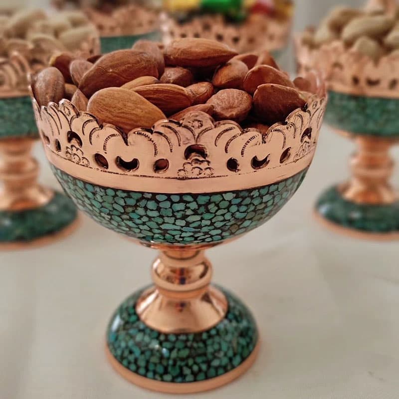 ست آجیل خوری 13 سانتی و شکلات خوری 25 سانتی فیروزه کوبی — تصویر ۸