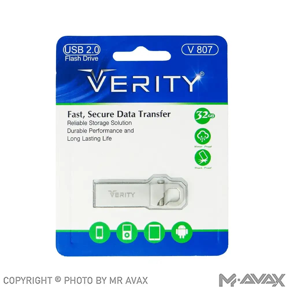 فلش مموری وریتی مدل V807 حافظه 32 گیگابایت USB 2.0