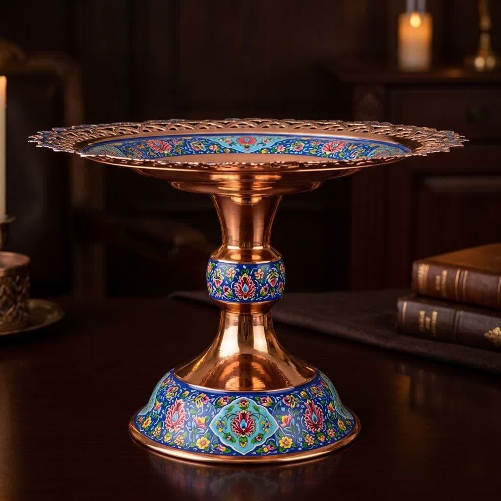 شیرینی خوری مس و پرداز ساده سایز 3