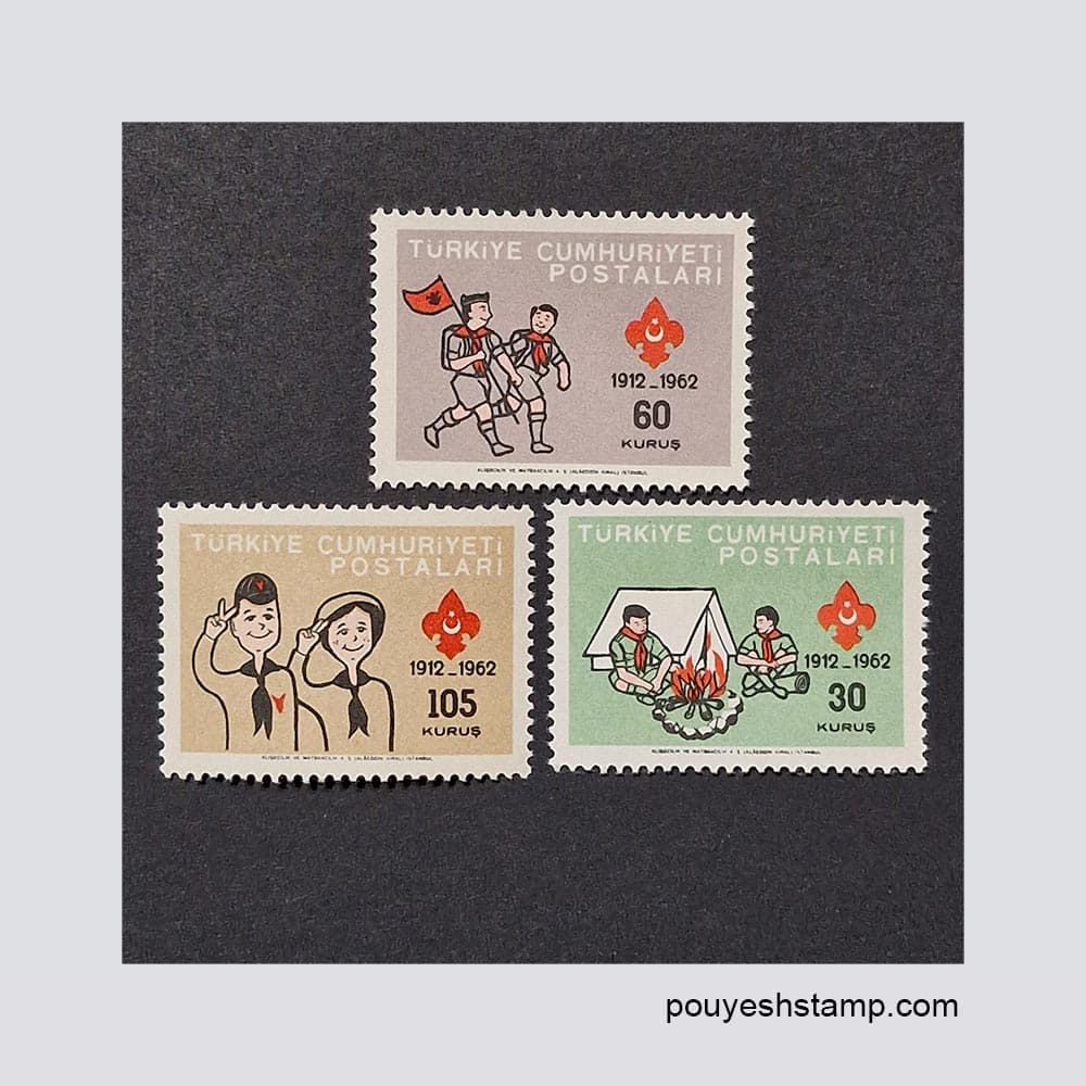 تمبر ترکیه_سری پیش آهنگی 1962