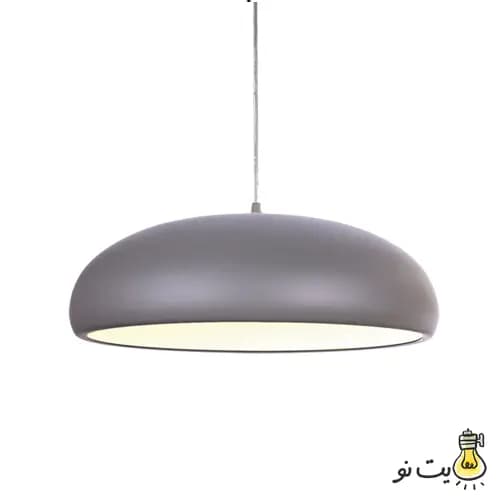 چراغ آویز مدرن طلق دار 3 لامپ — تصویر ۳