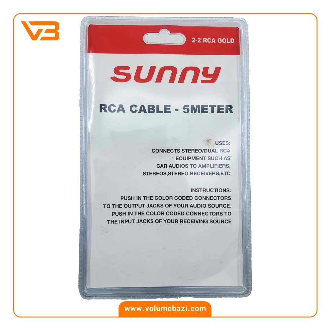 کابل آر سی (RCA) گلد سانی حرفه ای — تصویر ۳