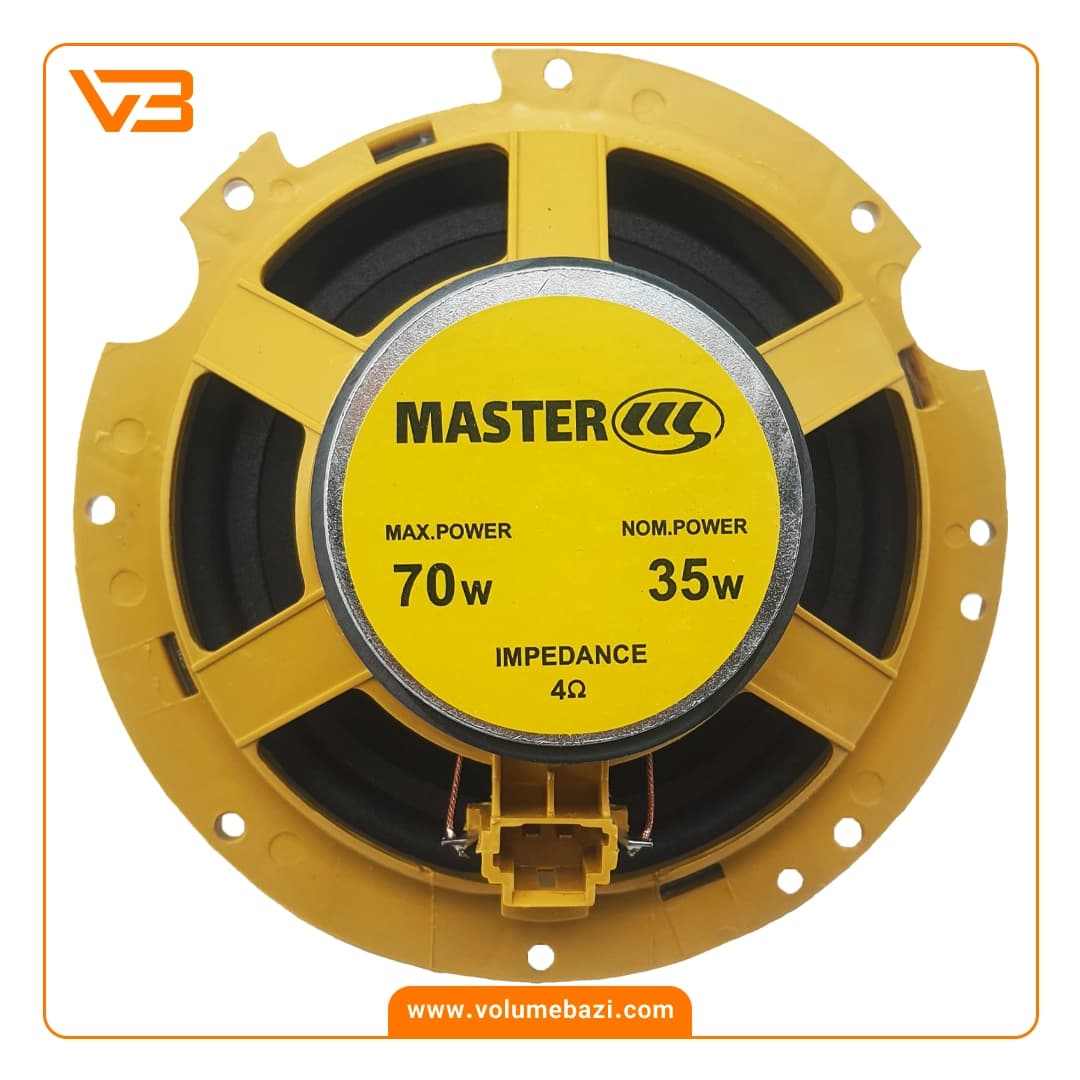 اسپیکر خودرو مستر مدل M-K6 – فابریک پژو 206 (جلو) — تصویر ۲