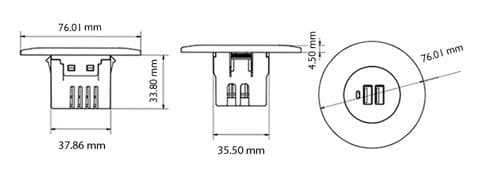 شارژر USB توکار فکتور مدل BUC2 — تصویر ۵