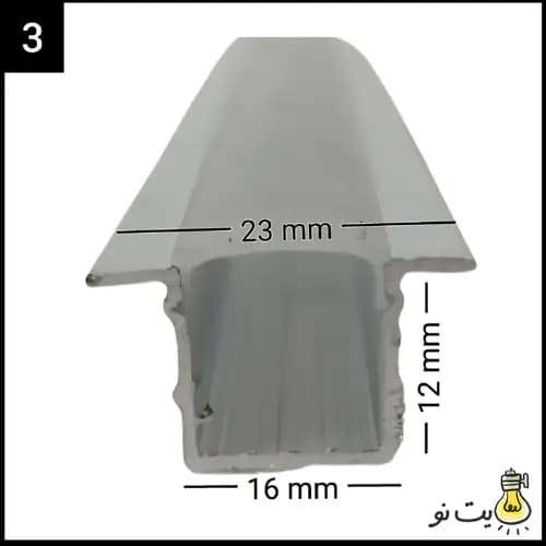 چراغ خطی لاینر توکار برش 1.6 سانت — تصویر ۳