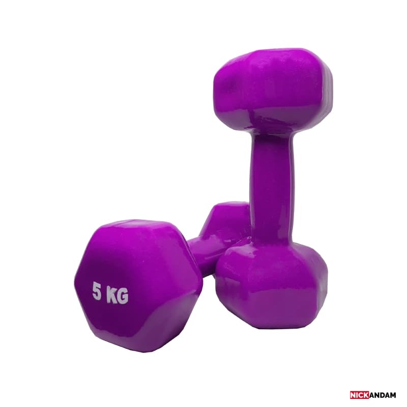 دمبل ایروبیک 5 کیلویی بسته 2 عددی
