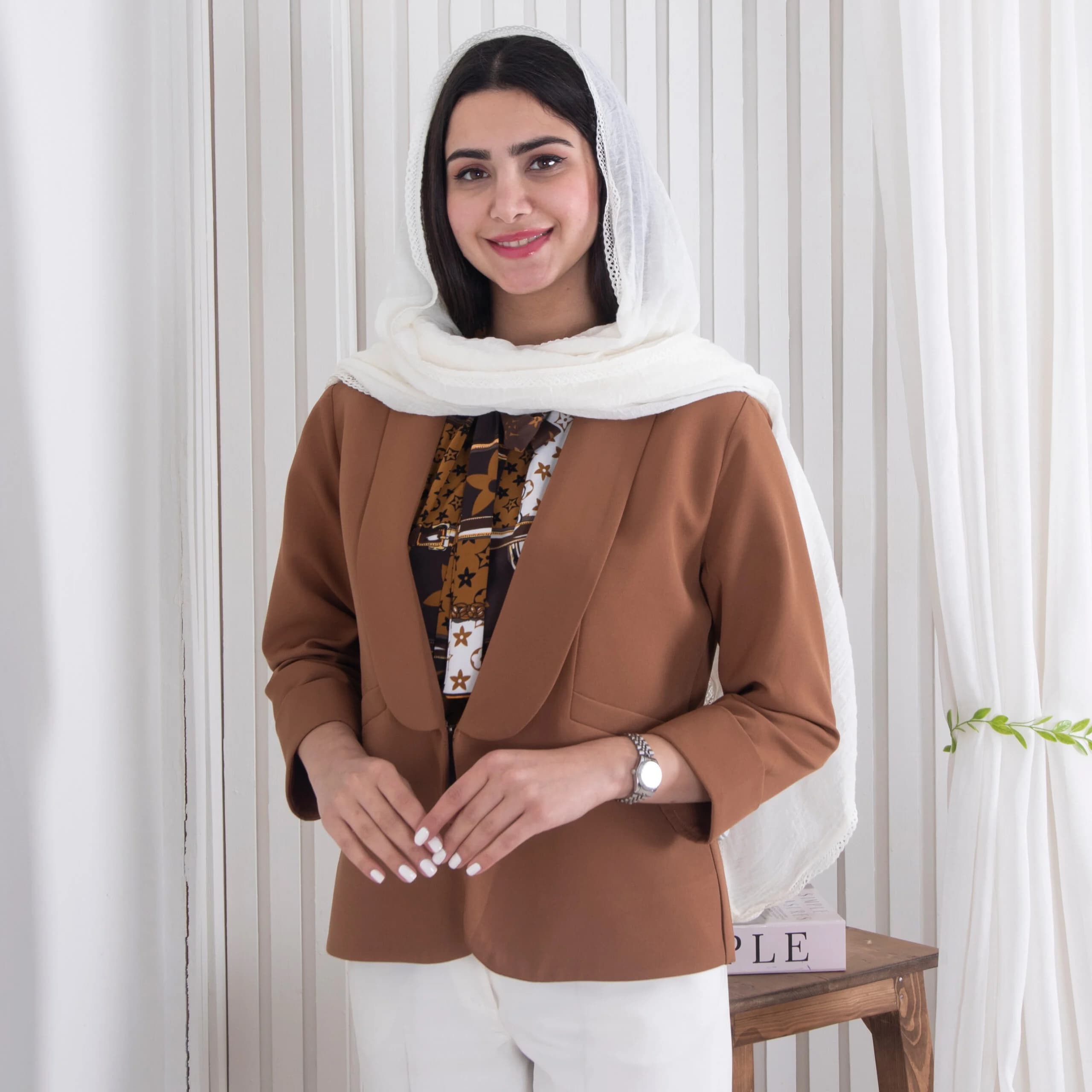 ست کت و شومیز یقه گره ای BENITA — تصویر ۲
