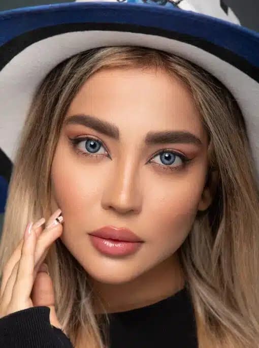 لنز آبی اُپتی کالر ریتا دارک بلو | Opti-Color Rita Dark Blue Lens — تصویر ۶