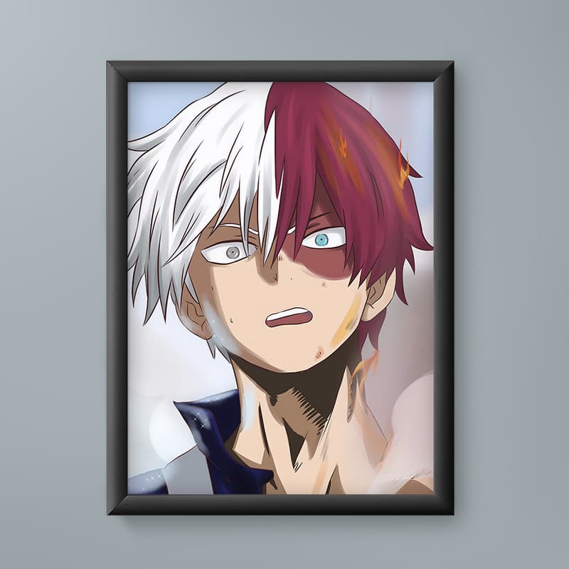 تابلو مدل انیمه شوتو تودوروکی مای هیرو آکادمی Shoto Todoroki My Hero Academia anime 01