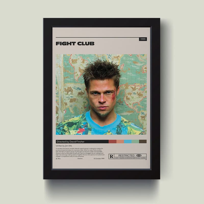 تابلو مدل Fight Club کدQ4526 — تصویر ۲