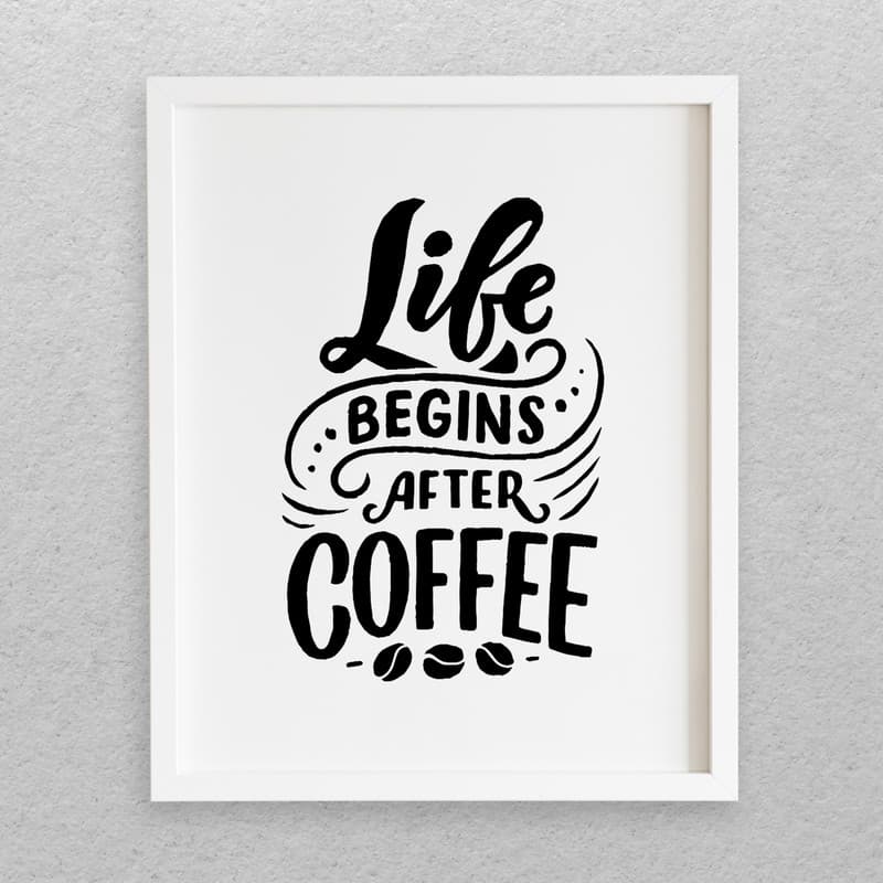 تابلو مدل نوشته انگلیسی طرح COFFEE کد 725