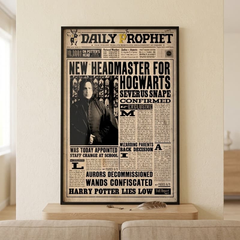 تابلو مدل هری پاتر طرح پروفسور اسنیپ Harry Potter کد LA-G10588-2 — تصویر ۴