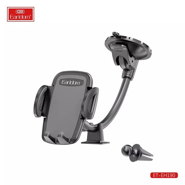 پایه نگهدارنده 2in1 گوشی موبایل ارلدام مدل EARLDOM-EH190 مکشی و دریچه کولری