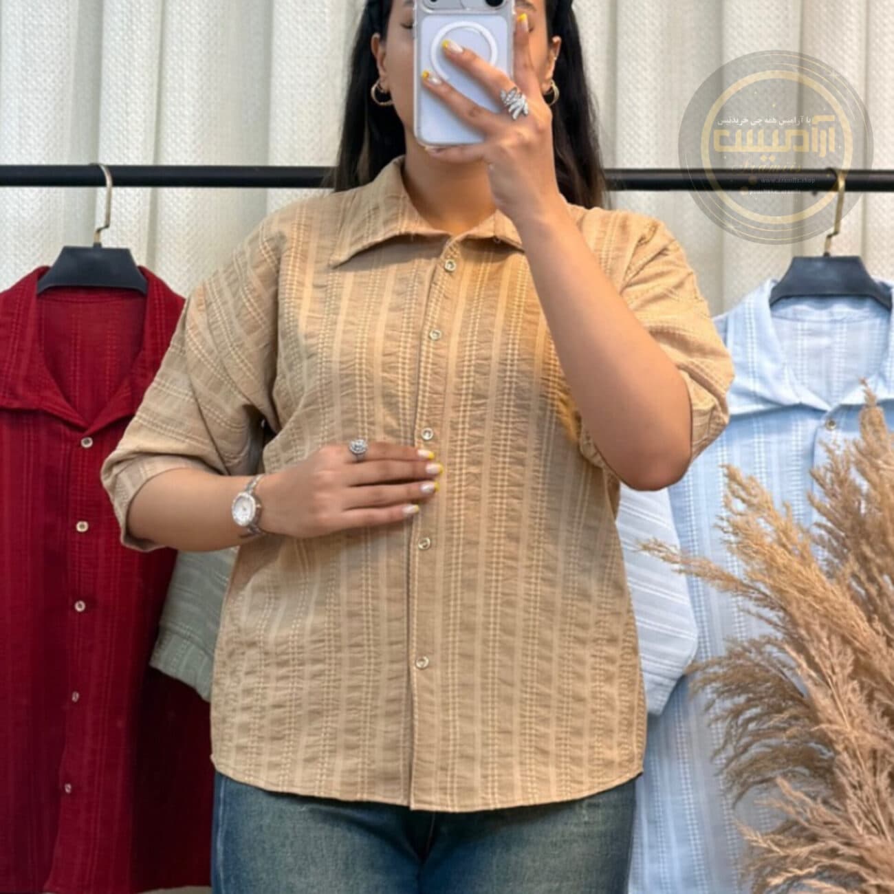 شومیز زنانه کوک دوزی آیس