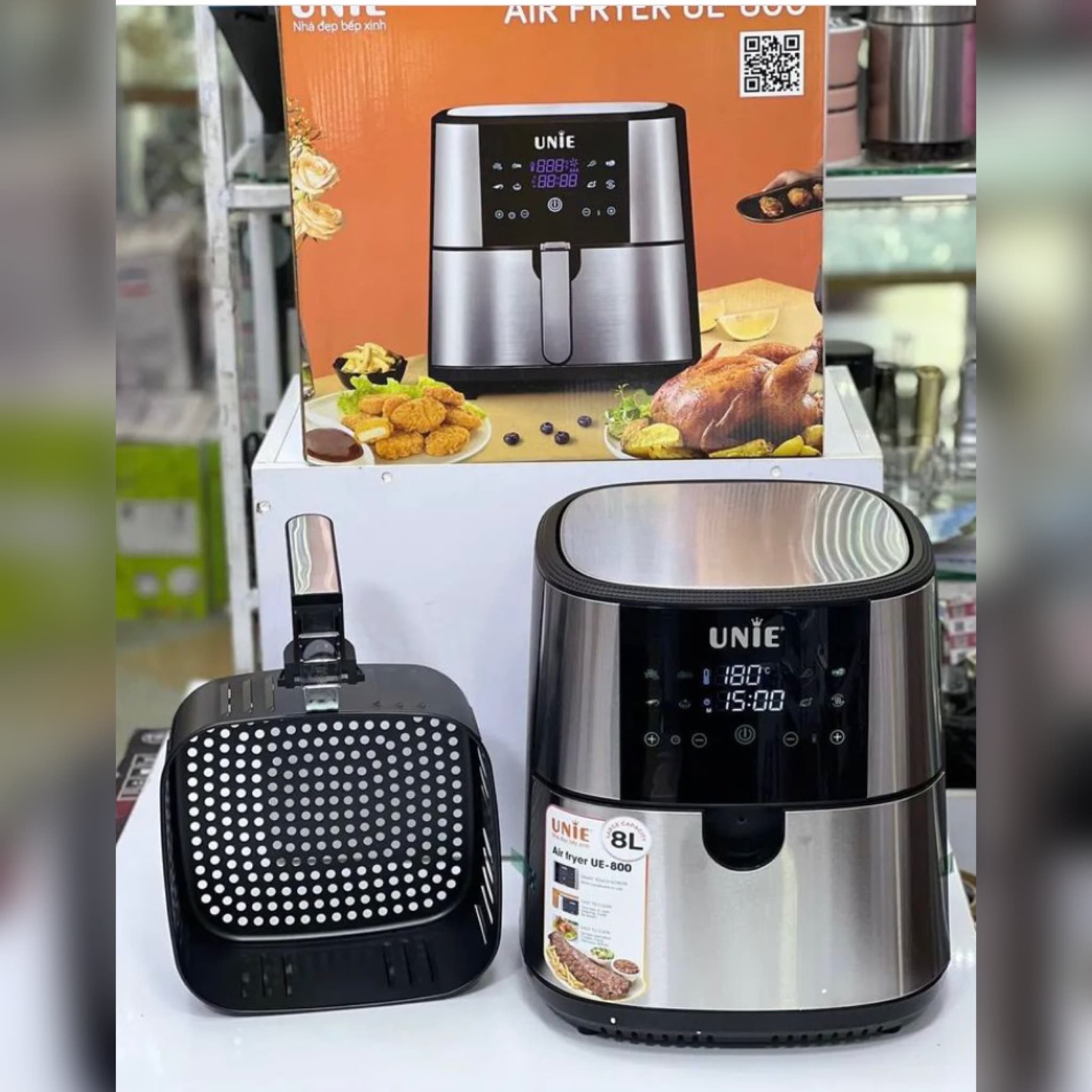 سرخ کن بدون روغن و‌‌رژیمی 8 لیتر یونی(UNIE) مدل UE-800 با ارسال رایگان