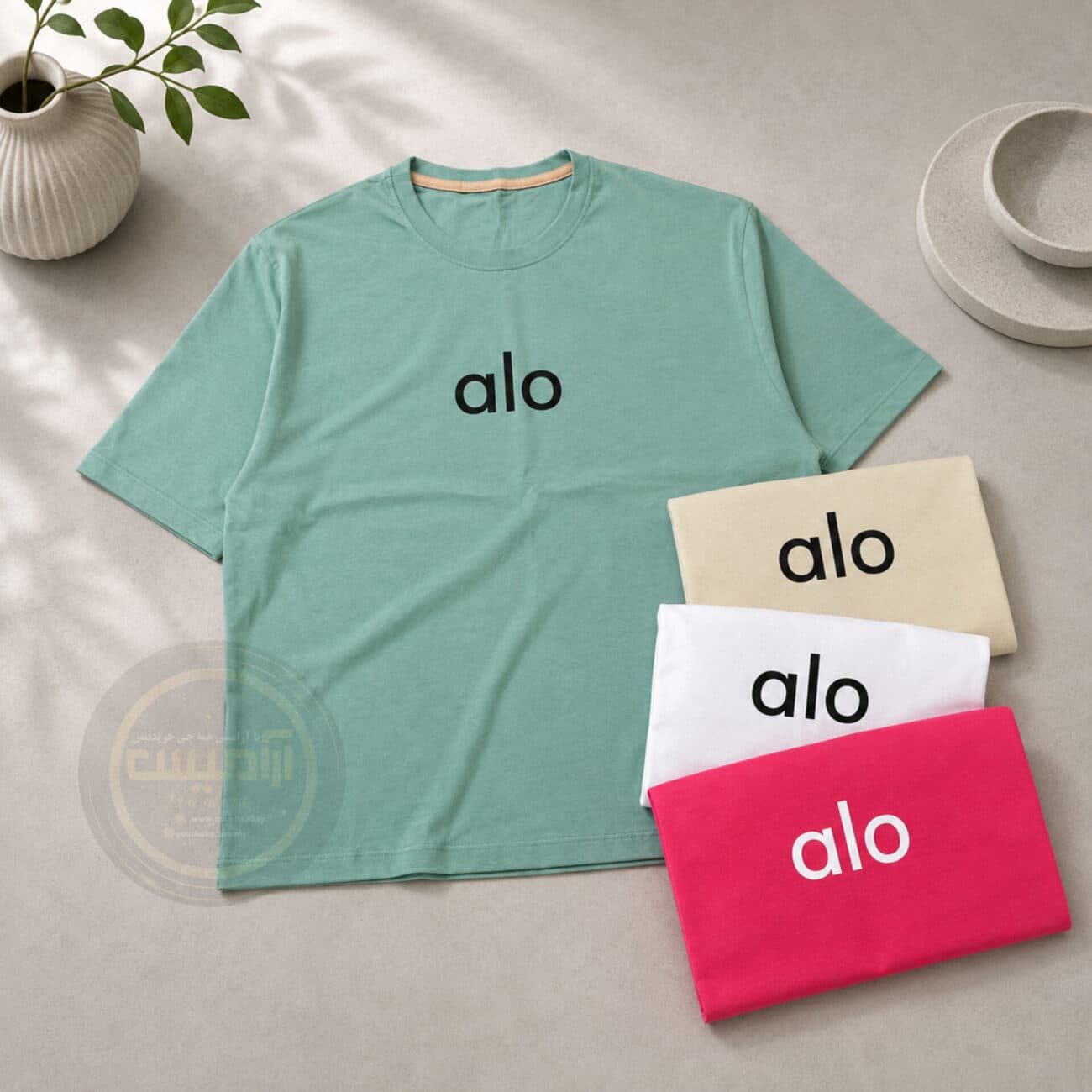 تیشرت زنانه پنبه باکسی alo — تصویر ۶