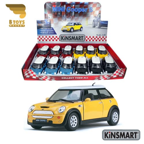 ماکت مینی کوپر اِس مسقف کینسمارت(MINI Cooper s kinsmart)